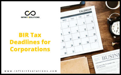 BIR Tax Deadlines for Corporations (Percentage Tax)